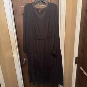 Womens Black Hanna Nikole Size 22W Maxi Dress